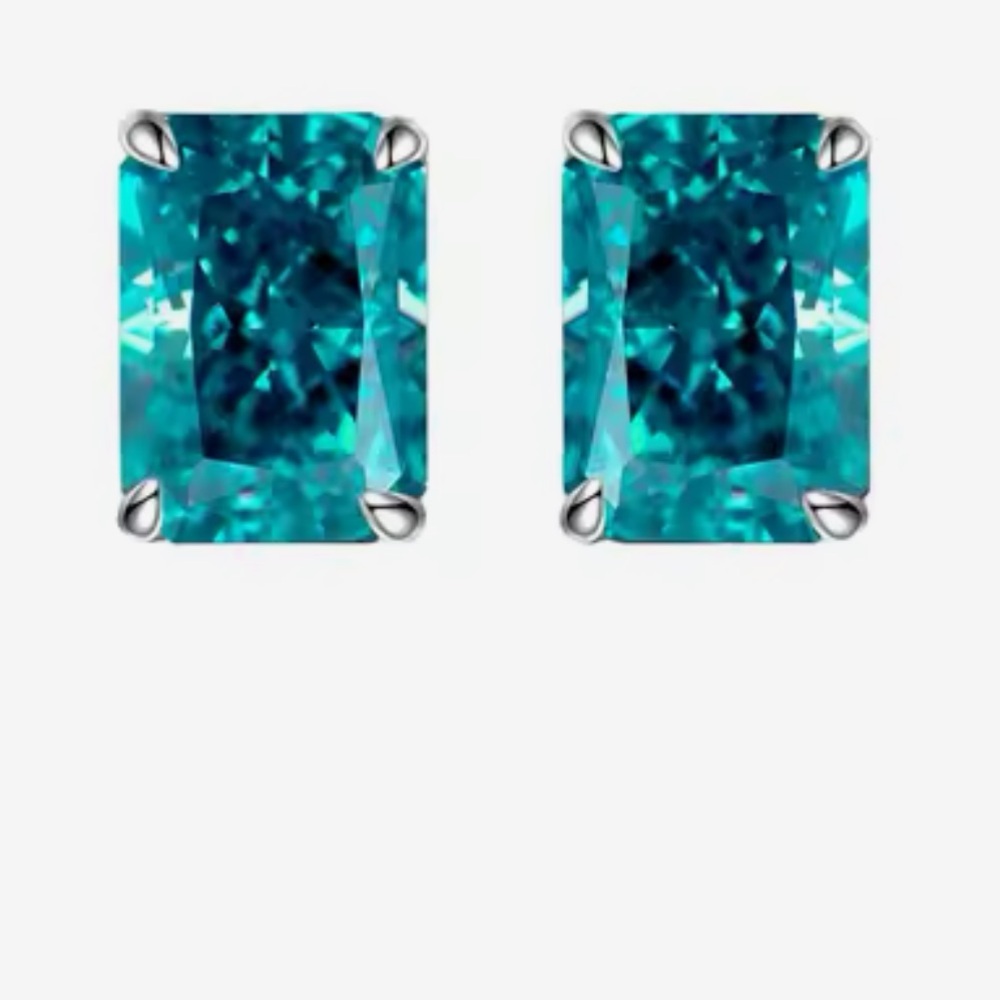 🚨FINAL PRICE🚨3.5ct Blue Pariba Earrings - Picture 3 of 6